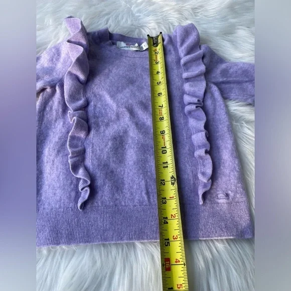 Vineyard Vines Lavender Sweater- ruffles - Woolf Blend - size small - Picture 5 of 9